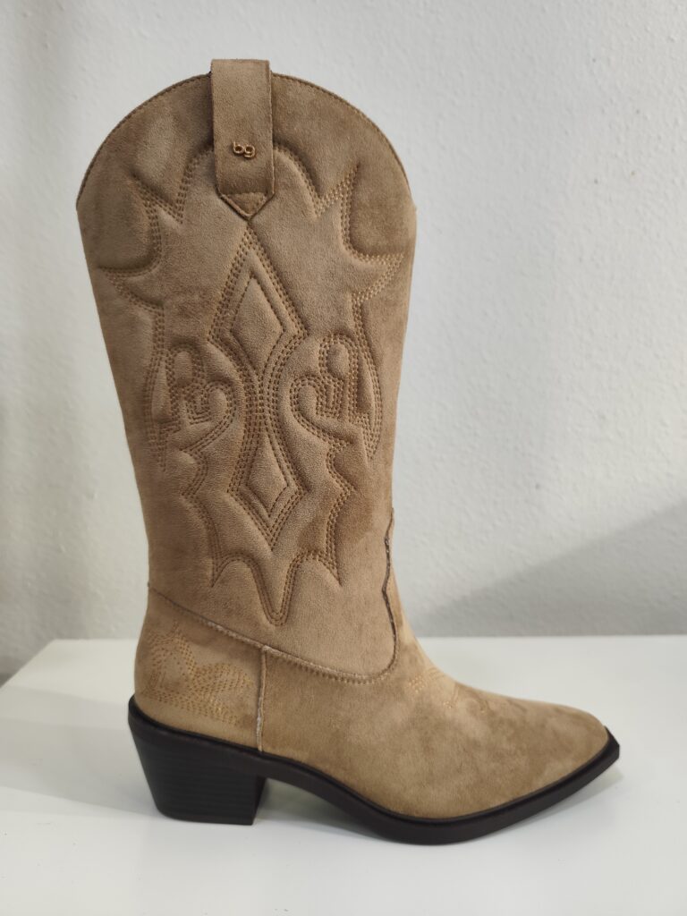 Bota cowboy beige serraje Blogger