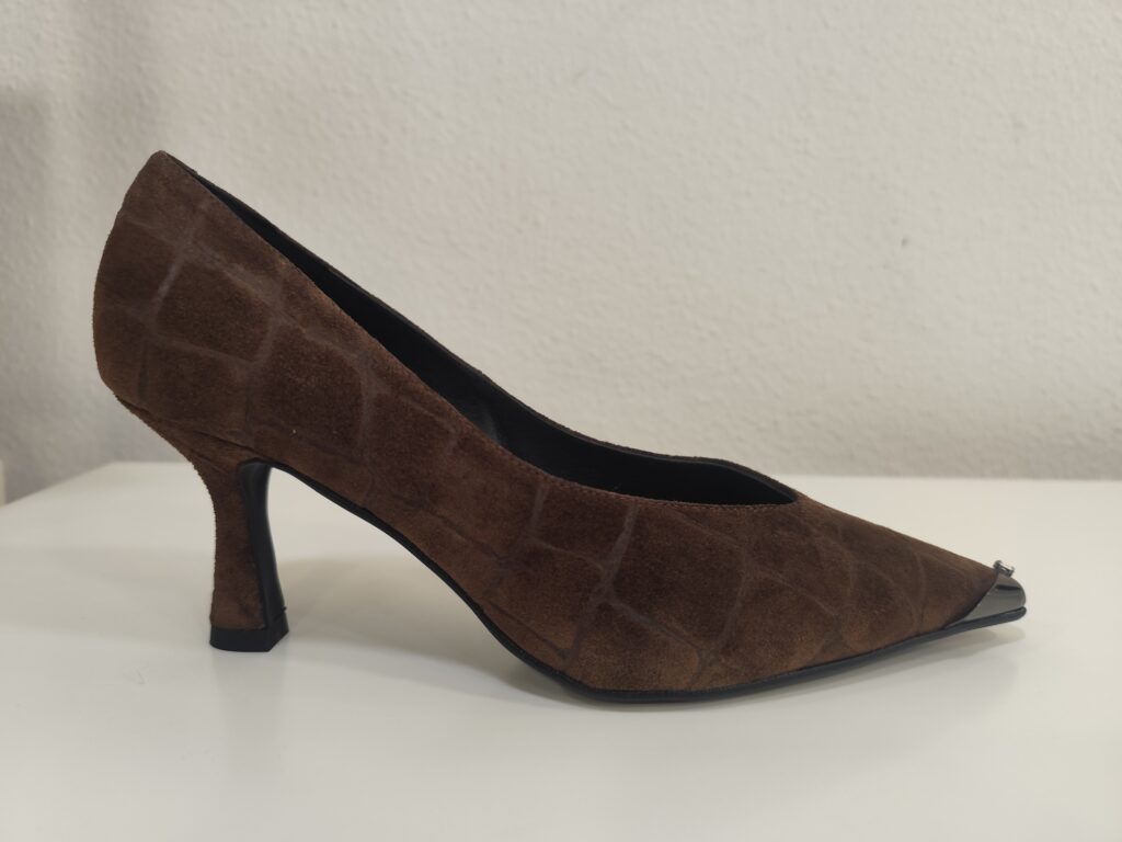 Zapato tacón coco marron Dibia